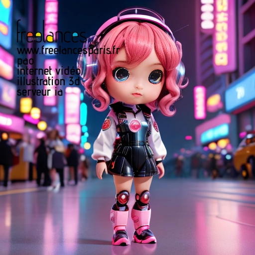 Pao mise en page internet vidéo illustration 3d serveur IA générative AI freelance paris studio de création magazines QTLS4E00